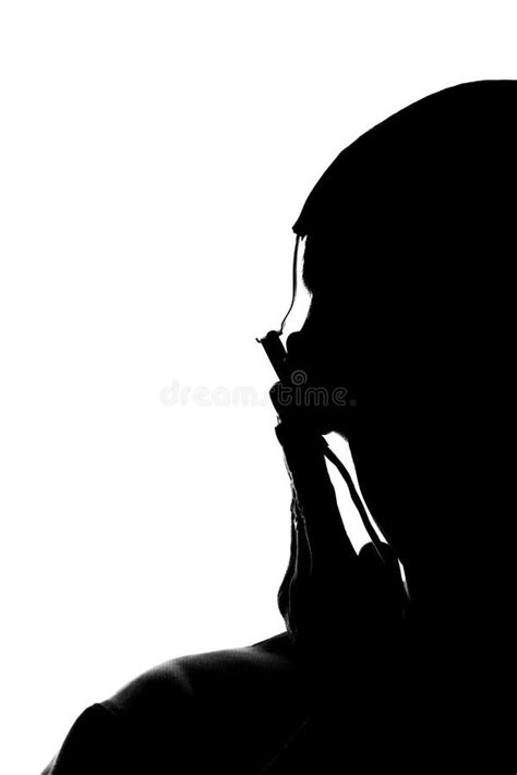 742 Silhouette Young Man Headphones Stock Photos - Free & Royalty-Free ...