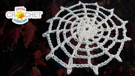 Crochet Spider Web - YouTube | Crochet thread projects, Crochet ...