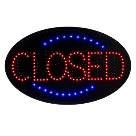 Alpine Industries LED Open/Closed Sign, Oval 23″ x 14″ – Alpine