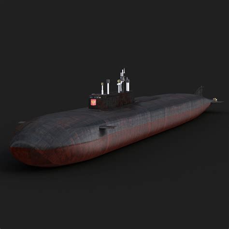 3ds max oscar-class submarine