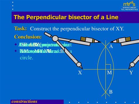 PPT - The Perpendicular bisector of a Line PowerPoint Presentation, free download - ID:4837578