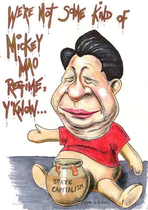 President Xi Jinping of China as Winnie the Pooh Caricature Greeting ...