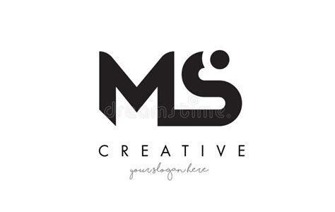 MS Letter Logo Design with Creative Modern Trendy Typography. Stock Vector - Illustration of ...