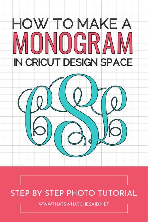 How to Make a Monogram Using Cricut Design Space | Cricut monogram ...