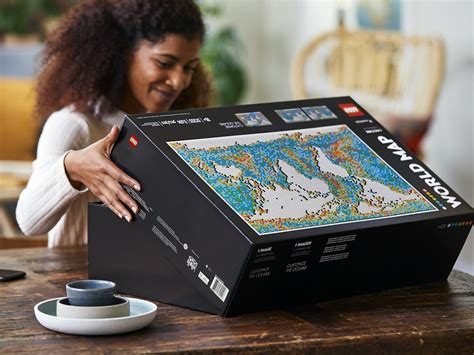 LEGO Art World Map lets you track your travels using the push pins ...