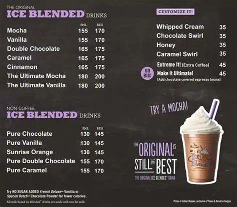 The Coffee Bean & Tea Leaf Menu - Zomato