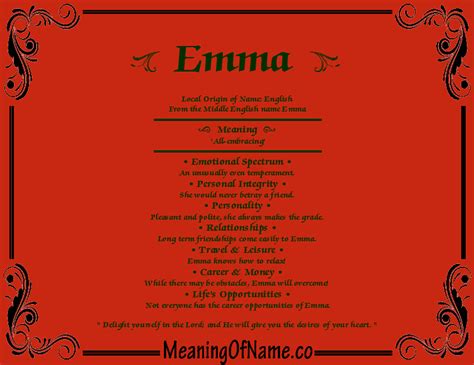 Emma - Meaning of Name