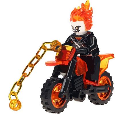 Ghost Rider minifigures movie sets Lego Compatible Toy | Ghost rider, Lego ghost rider, Lego ...