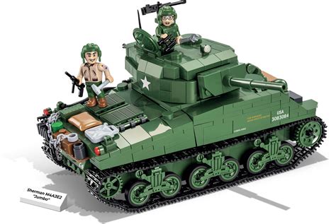 COBI World War II Sherman M4A3E2 Jumbo (720 Pieces) | Brick Forces