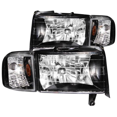 Anzo 111067-ANZO Crystal Headlights w/Corner Light | Clear/Black | 94 ...