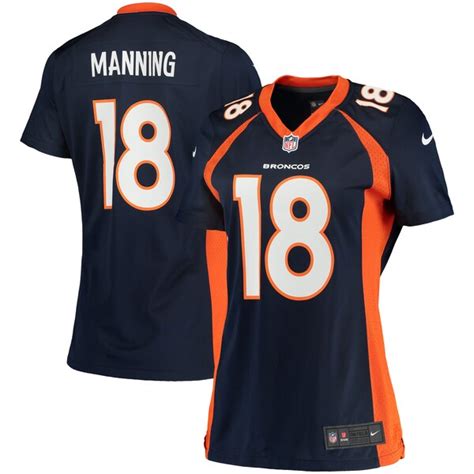 Women's Denver Broncos Peyton Manning Nike Navy Blue Game Jersey ...