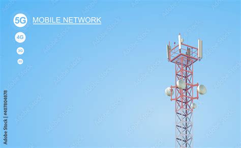 5G Cell tower wireless 5th generation technology Stock Vector | Adobe Stock