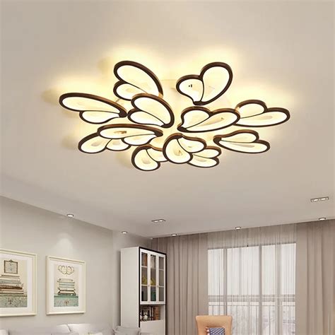 Black LED Ceiling Lights For Living Room Modern Indoor Home Decor Bedroom Plafon Lighting ...