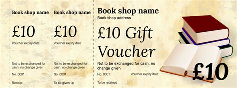 Voucher design - Book Gift Vouchers Template - Performance Ticket Printers