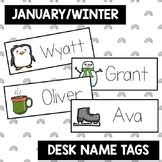 January Name Tags Editable Teaching Resources | TPT