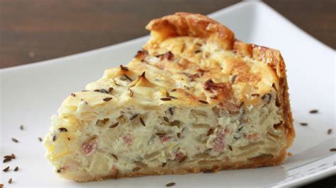 German Onion and Bacon Pie (Zwiebelkuchen) recipe - from Tablespoon!