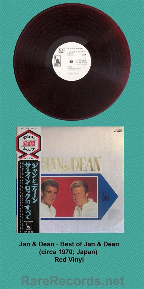 Jan & Dean – Best of Jan & Dean Japan red vinyl white label promo LP ...