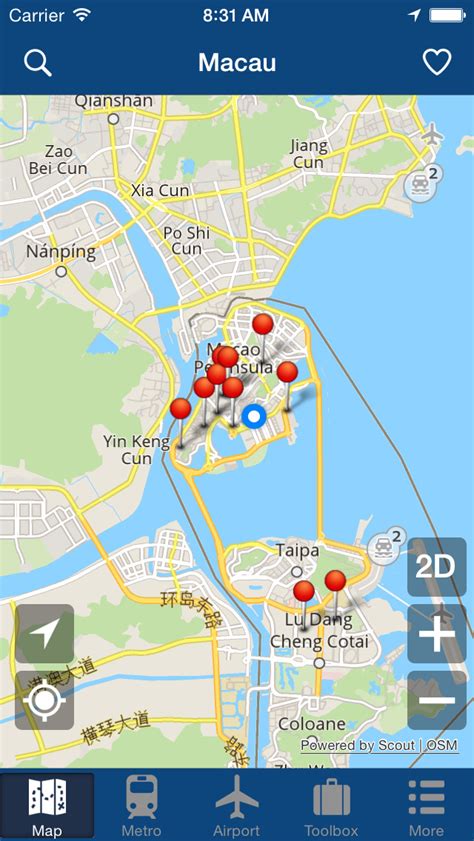 Macau Offline Map - City Metro Airport (ios)