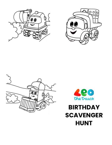 Leo the Truck Coloring Page: Color Leo, Lifty, and Scoop! Truck ...