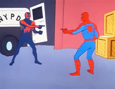 Spiderman Pointing Meme Template