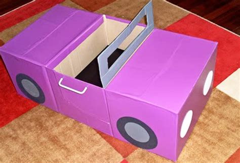 Junbaby: Cách làm ô tô bằng vỏ hộp