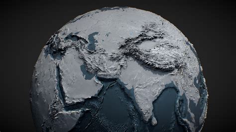 HD Wallpaper: Blue Earth Globe, 3d Model, World, Geography,, 49% OFF
