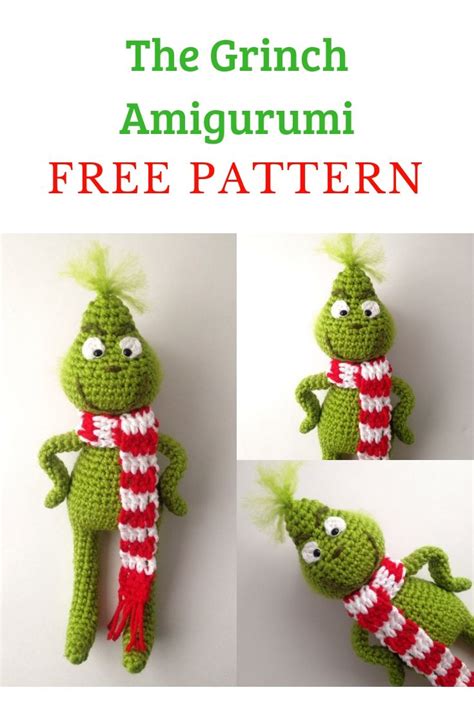 Pin by Ann-Christin Mausland-kreativ on The Grinch Amigurumi / El Grinch Amigurumi | Christmas ...