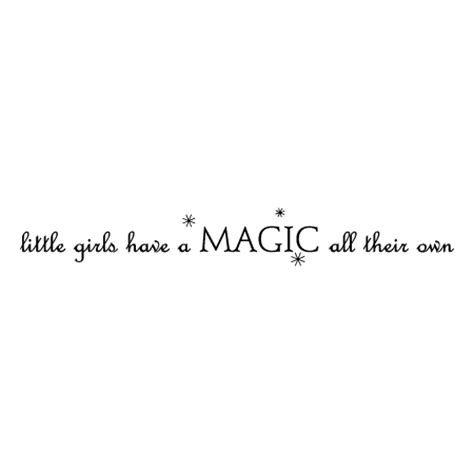 Little Girls Magic Wall Quotes™ Decal | WallQuotes.com