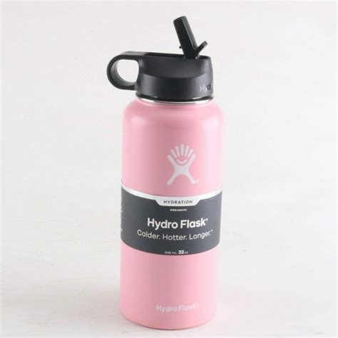 32oz/40oz Light Pink Hydro Flask Stainless Steel Vacuum Insulated - Canteens, Bottles & Flasks