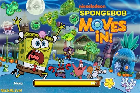 NickALive!: Nickelodeon's Hit Global App "SpongeBob Moves In" Gets A Spine-Chilling Update Just ...