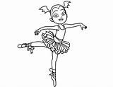 Nice Ballerina Cartoon Girl Coloring Page Riscos Para sketch template