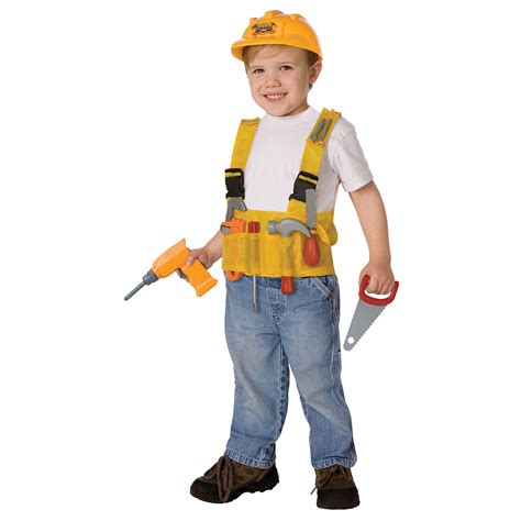 Construction Worker Child Costume Kit | Kids costumes, Boy costumes, Cool halloween costumes