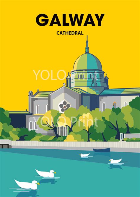 Irish Postcard - Galway Cathedral – YOLO Print