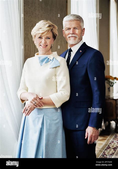 Czech President Petr Pavel and his wife Eva Pavlova official portrait, May 3, 2023. (CTK Photo ...