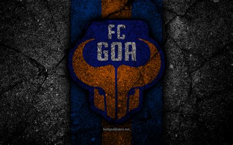 Download wallpapers FC Goa, 4k, ISL, logo, Indian Super League, black ...