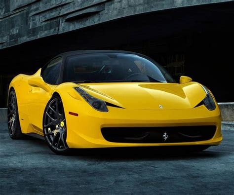 Yellow Ferrari Wallpaper - Download to your mobile from PHONEKY