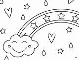 Rainbow Printable Coloring Page sketch template