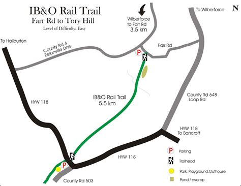 I. B. & O. Rail Trail: Farr Rd to Tory Hill Section • Ontario Nature Trails