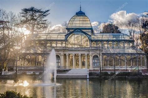 Crystal Palace on Retiro Park in Madrid, Spain. – Stock Editorial Photo ...