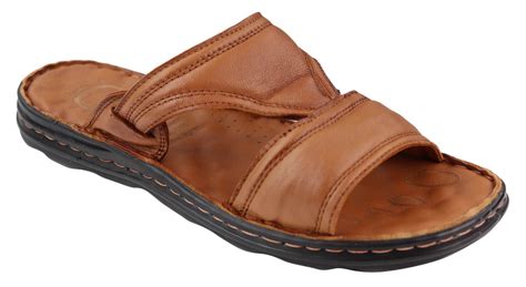 Mens Nappa Leather Slip On Sandals | Happy Gentleman