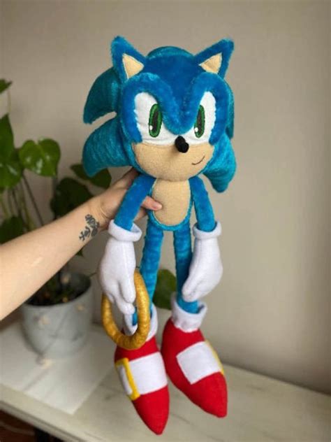 SONiC Custom Plush toy blue fast hedgehog | Etsy