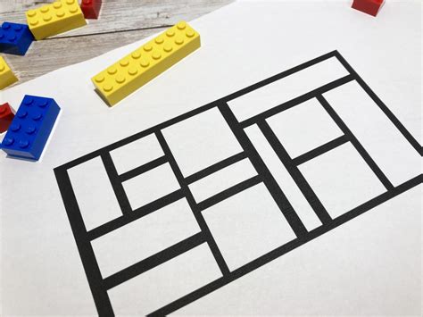 Mondrian Puzzle Art For Kids - Little Bins and Bricks