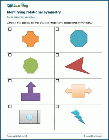 Rotational Symmetry Worksheets | K5 Learning