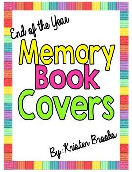 Memory Book Covers (color and b/w) by Kristen Brooks Dankovich | TpT