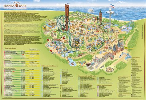 Parkmaps / Parkplan / Plattegrond - HANSA-PARK | Freizeitpark-Welt.de