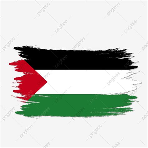 Palestine Flag Clipart Transparent PNG Hd, Palestine Flag Transparent Watercolor Painted Brush ...