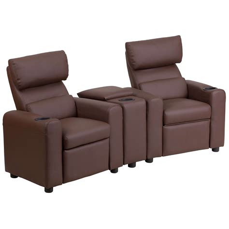 Home theater recliners CUB BT 70592 BN LEA GG FLA