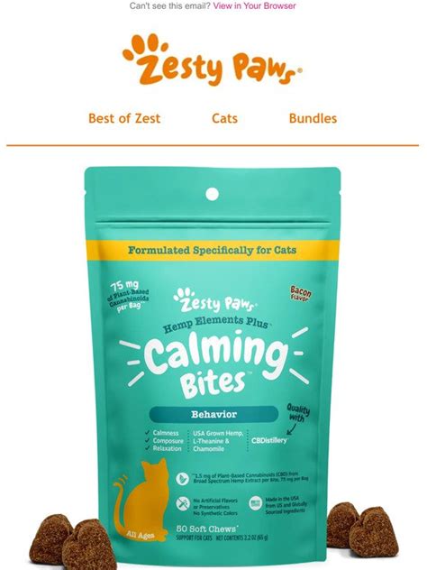 Zesty Paws: Your Cat Will Love Our New Calming Bites!😺 ️ | Milled