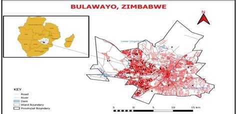 Bulawayo Map Showing Hotspot Areas | Download Scientific Diagram