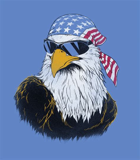 Patriotic Eagle Men's Funny T-Shirt | Headline Shirts